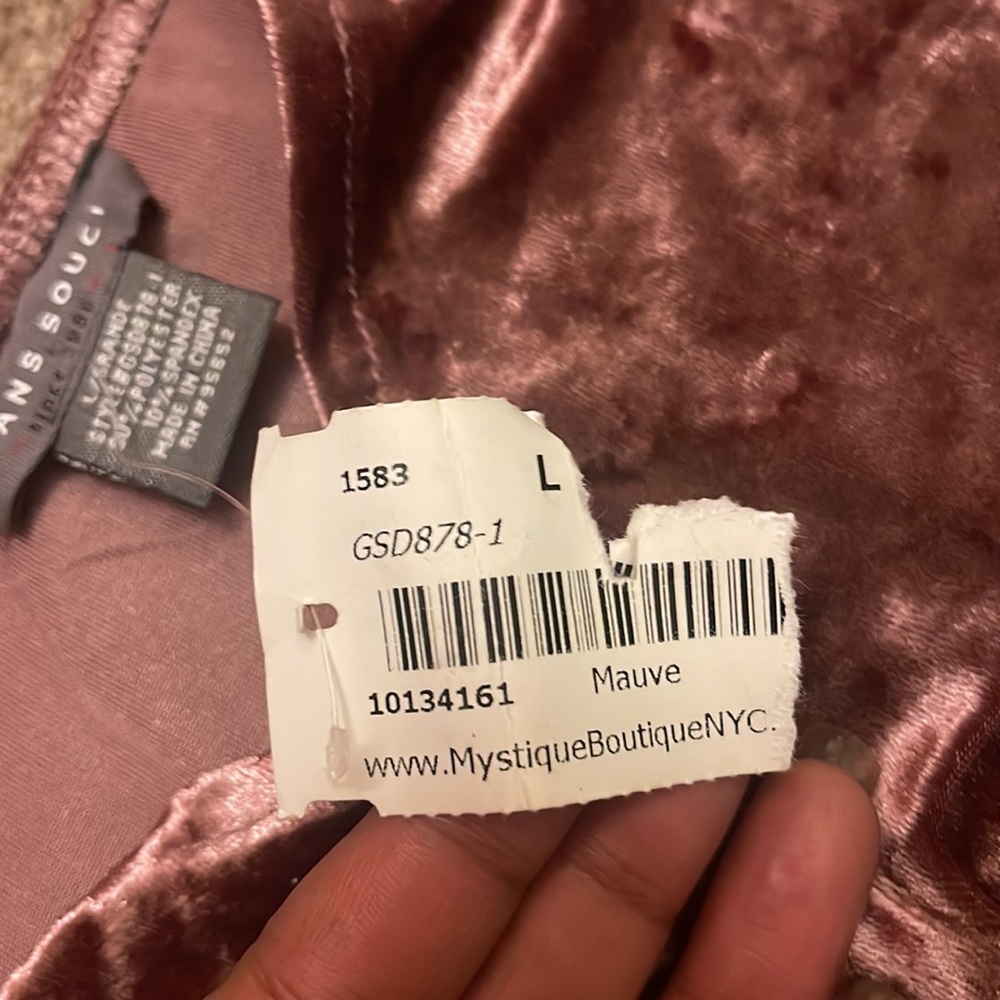 Mauve Velvet Dress - Picture 5 of 5